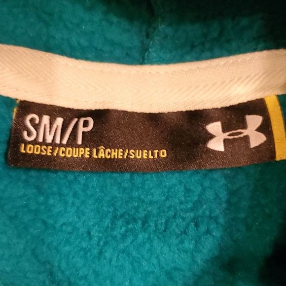 Women's Under Armour UA Storm teal hooded sweatshirt - Picture 6 of 8